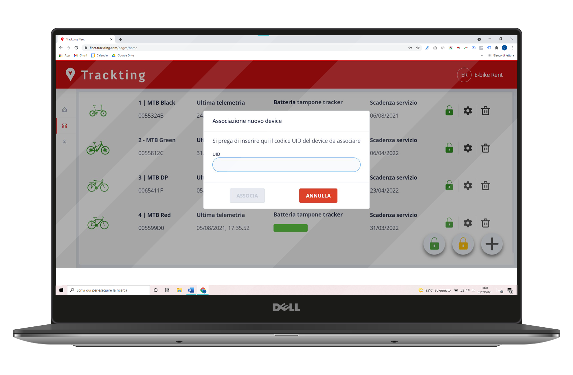 ASSOCIA il Tracker di FLEET