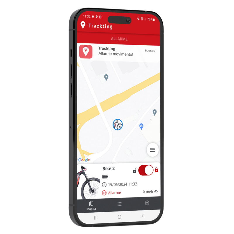 App Trackting per dispositivi BIKE 